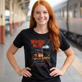 Camiseta Puffing Billy Steam Train Locomotive Inglês