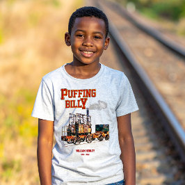 Camiseta Puffing Billy Steam Train Locomotive Inglês