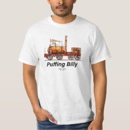 Camiseta Puffing Billy Steam Train Locomotive Inglês