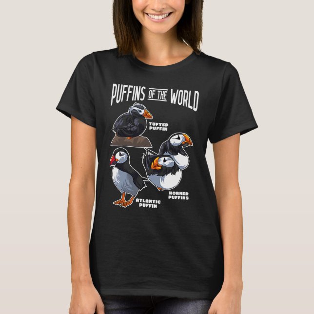 Camiseta Puffins Animals of the World Puffin Bird  Bird Own (Frente)