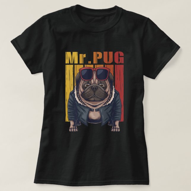 Camiseta Pug (Frente do Design)