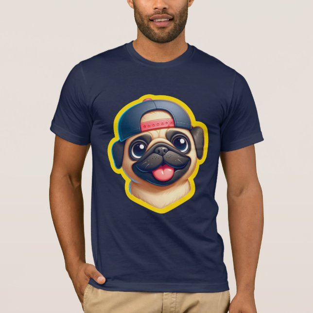 CAMISETA PUG 10 (Frente)