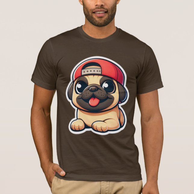 CAMISETA PUG 9 (Frente)