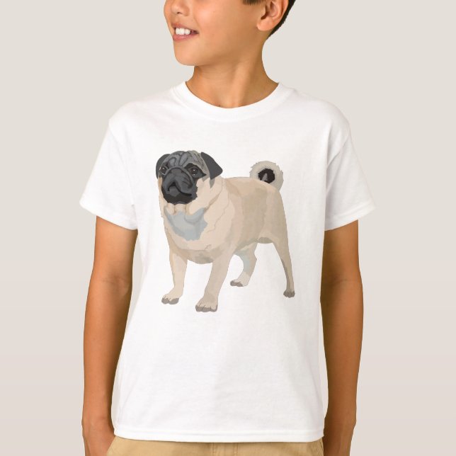 Camiseta Pug Adorável (Frente)