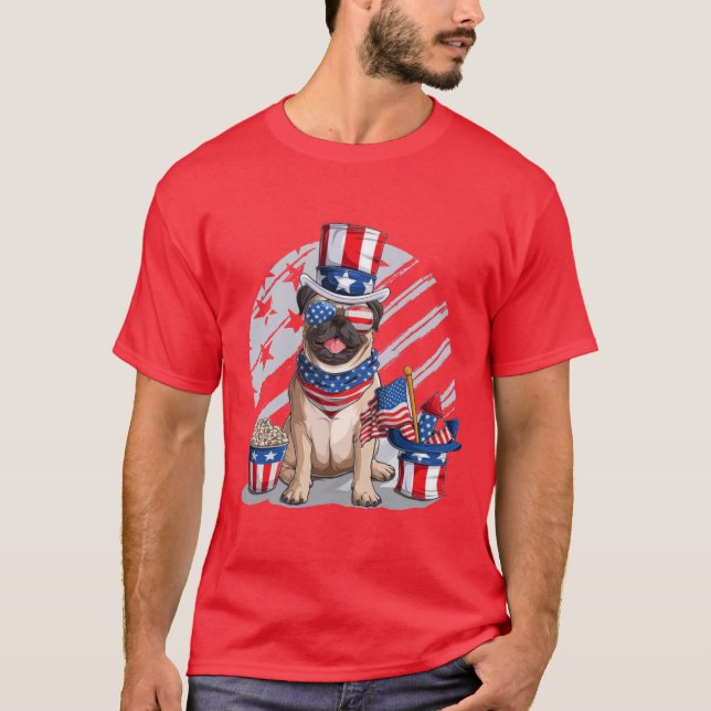 Camiseta Pug Americano (Frente)