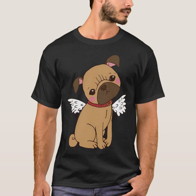 Camiseta Pug Anjo Fofo (Frente)