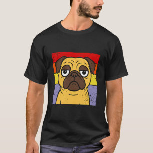 Camiseta Pug Antigo Humor Sarcástico Tolo Amante de Cachorr