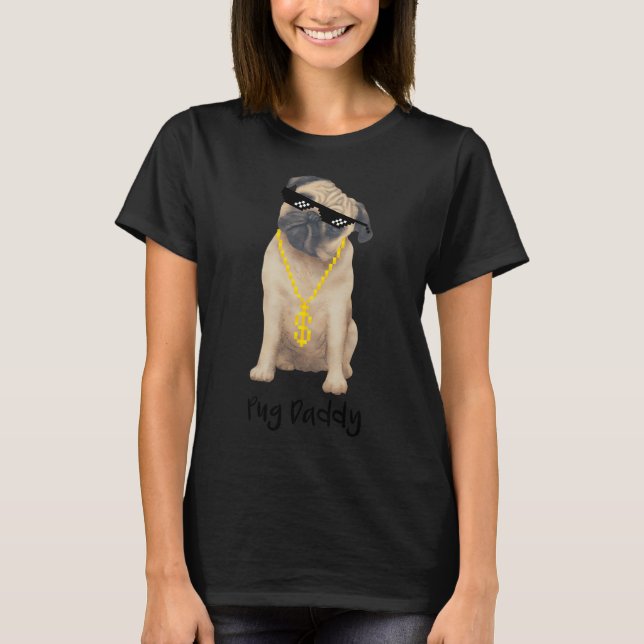Camiseta Pug Arco-íris (Frente)