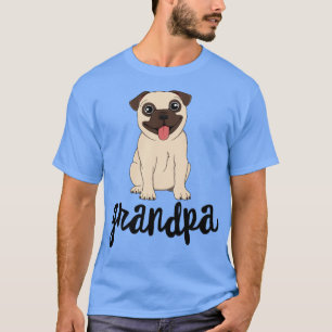 Camiseta Pug Avô Pawpa Cachorro Avós Grande Paula