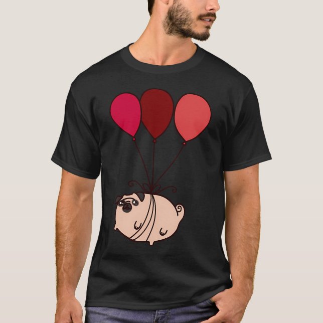 Camiseta Pug Balão (Frente)