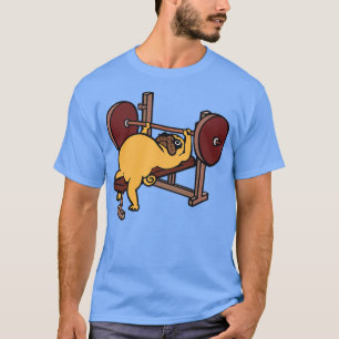 Camiseta Pug Bench Press