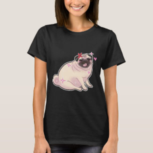 Camiseta Pug Brilhante Fofo 840