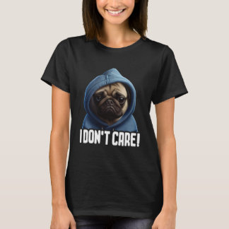 Camiseta Pug Café Eu Pug Eu Não Me Importo
