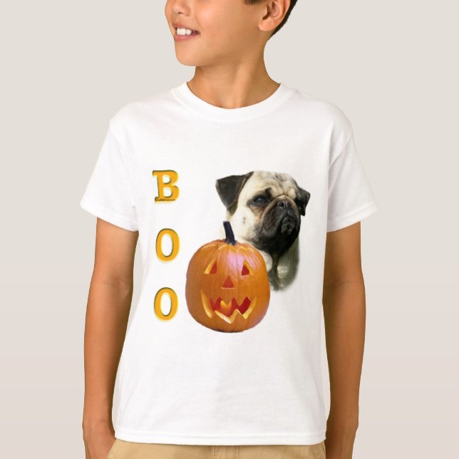 Camiseta Pug (camisa) Boo (Frente)