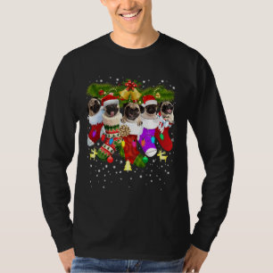 Camiseta Pug Christmas, Engraçados Engraçados, Meias Xmas,