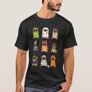 Camiseta Pug Collection Happy Pug O Ween Halloween Spooky C