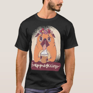 Camiseta Pug com Frappuccino