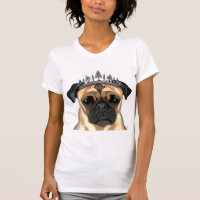 Pug Com Tiara