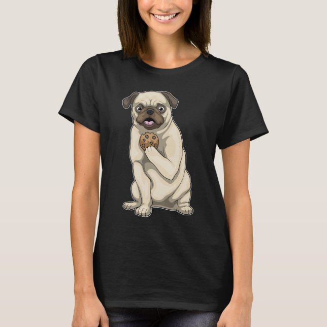Camiseta Pug Cookie (Frente)