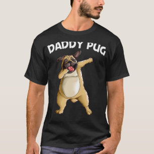 Camiseta Pug Cujo Pai Masculino Pug Cachorro Dabbing Dab An