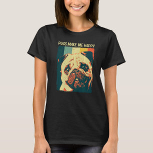 Camiseta Pug Cute Para Homens Miúdos Cachorro Pet Cachorro