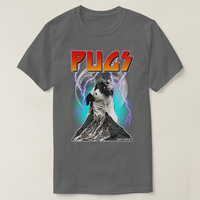 Camiseta Pug da Besta (Frente do Design)