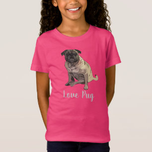 Camiseta Pug de Amor