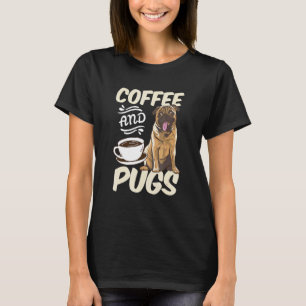 Camiseta Pug de Café Animais Proprietário Pais Filhotes