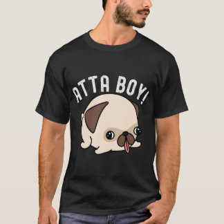 Camiseta Pug de Dente-de-Leão Caprichosos Soprado ao Vento