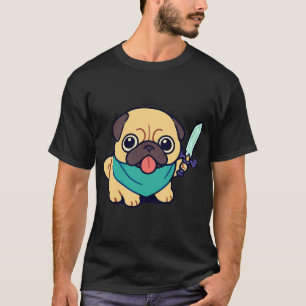 Camiseta Pug de Desenho Animado Mal-humorado "Estou Muito O