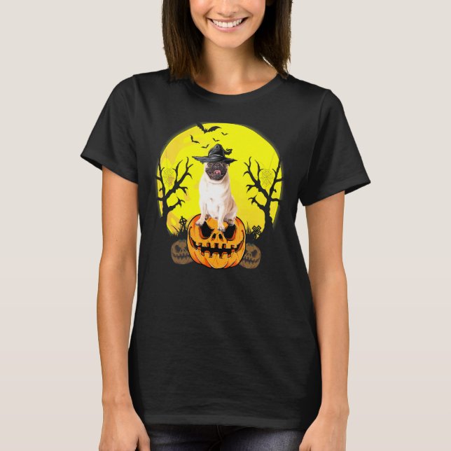Camiseta Pug de Halloween (Frente)