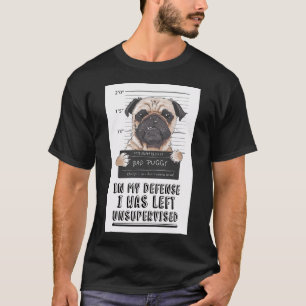Camiseta Pug de Papel Higiênico