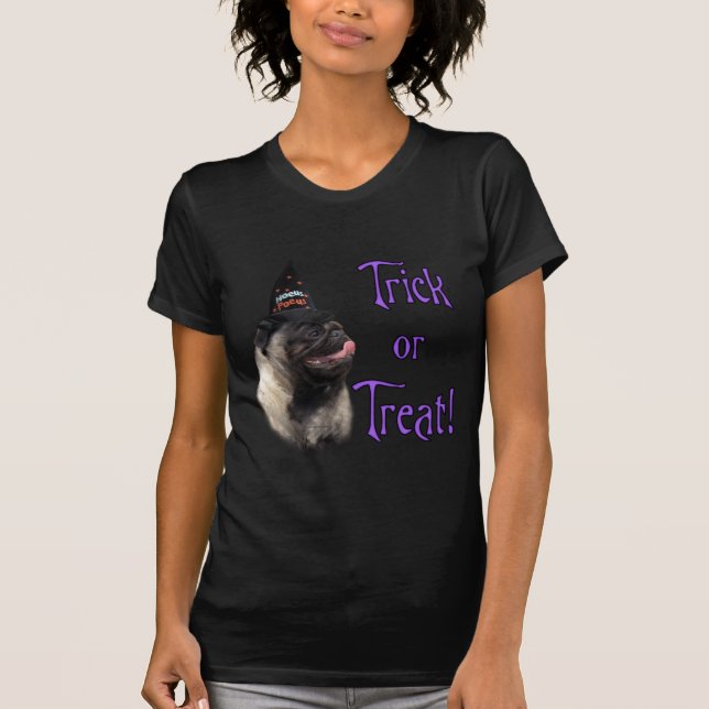Camiseta Pug (desmaiar) Trick (Frente)