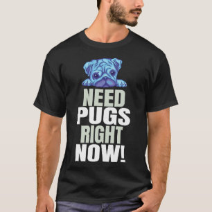 Camiseta Pug Dizendo Clássico Engraçado 40