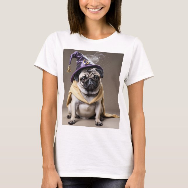 Camiseta Pug do assistente (Frente)