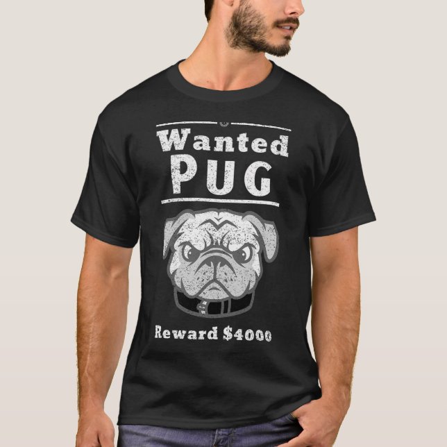Camiseta Pug do Death Metal (Frente)