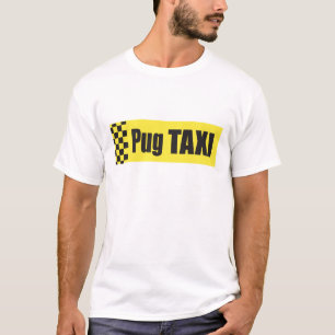 Camiseta Pug do táxi