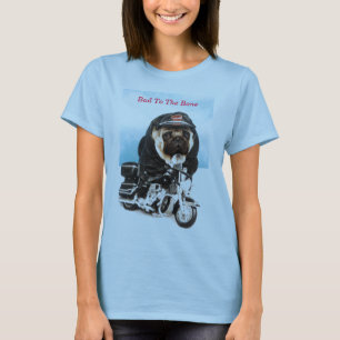 Camiseta Pug Dog Biker T Shirt