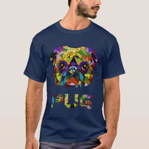 Camiseta Pug Dog Cute Puppy Pet Amante de os animais Vintag