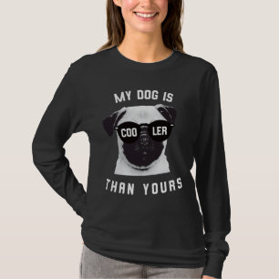 Camiseta Pug Dog Lover Gift &x27;Meu Cachorro É Mais Legal