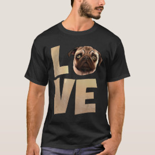 Camiseta Pug Dog Lover Pet Dona Mulheres