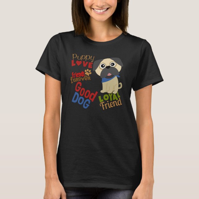 Camiseta Pug Dog Melhor Amigo (Frente)