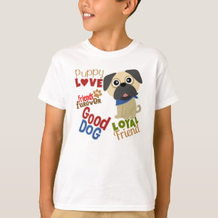 Camiseta Pug Dog Melhor Amigo