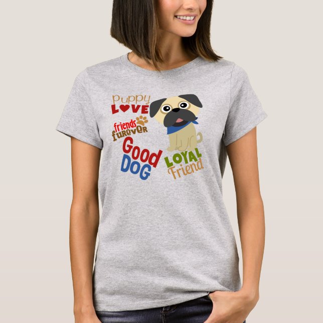 Camiseta Pug Dog Melhor Amigo (Frente)