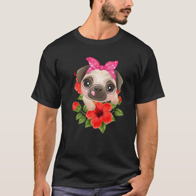 Camiseta Pug Dog Pet Cut 3 (Frente)