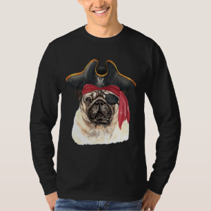 Camiseta Pug Dog Pirate Classic T-Shirt 210