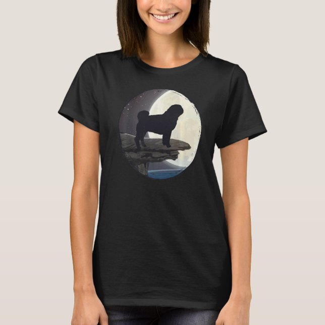 Camiseta Pug Dog Retro (Frente)