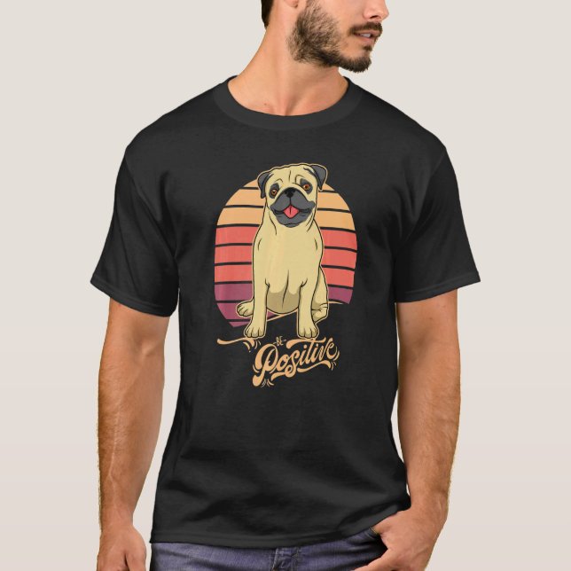 Camiseta Pug Dog Vintage 4 (Frente)