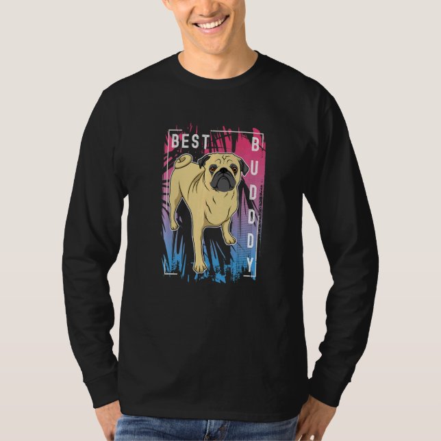 Camiseta Pug Dog Vintage 52 (Frente)