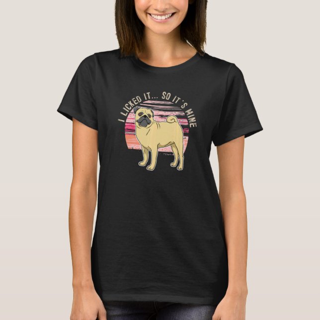 Camiseta Pug Dog Vintage 8 (Frente)